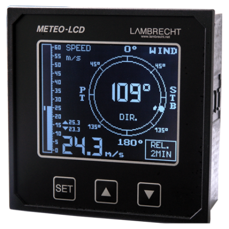 METEO-LCD-NAV Digitális hajójelző
